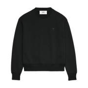 Ami Paris Hjärtvän Sweatshirt Black, Dam