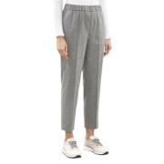 Peserico Cropped Trousers Gray, Dam