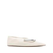 Jil Sander Grå Stängd Ballerina Flats Gray, Dam