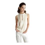 Liu Jo Viskos Tanktopp Beige, Dam