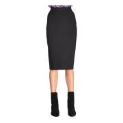 Chiara Boni Slim Fit Pennkjol, Tillverkad i Italien Black, Dam