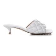 Bottega Veneta Quiltade Lädersandaler White, Dam