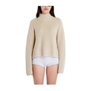 Calvin Klein Chunky Loose Sweater Beige, Dam