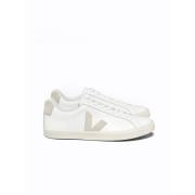 Veja Vita Läder Logotyp Sneakers White, Dam