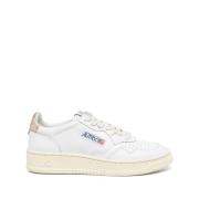 Autry Vita Läder Låga Sneakers White, Dam