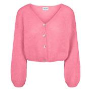 American Dreams Rosa Cropped Mohair Kofta Pink, Dam