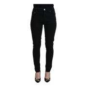 Dolce & Gabbana Svarta Skinny Denim Byxor Black, Dam