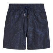 Etro Blå Paisley Badshorts Blue, Herr