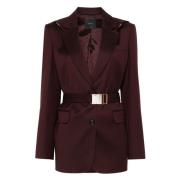 Pinko Casual Brun Ull Blazer Brown, Dam