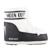 Moon Boot Låg Nylon Ikoniska Vinterstövlar White, Dam