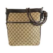 Gucci Vintage Pre-owned Canvas crossbodyvskor Brown, Dam