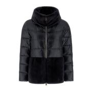 Herno Ultralight Faux Fur Damjacka Black, Dam