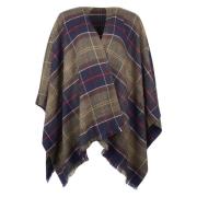 Barbour Tartan Serape Cape Green, Dam