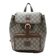 Gucci Vintage Pre-owned Canvas ryggsckar Brown, Dam