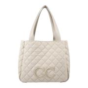 Gio Cellini Quiltad Kräm Vit Handväska White, Dam