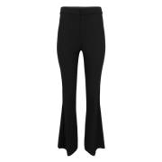 Vince Svarta Crop Flare Bomullsbyxor Black, Dam