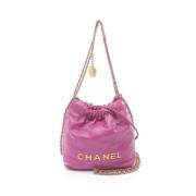 Chanel Vintage Pre-owned Laeder crossbodyvskor Pink, Dam