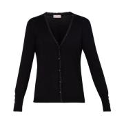 Liu Jo Knäppt Cardigan Tröja Black, Dam