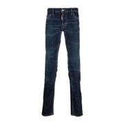 Dsquared2 Blå Skinny Jeans med 5 Fickor Blue, Herr