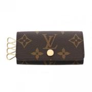 Louis Vuitton Vintage Pre-owned Canvas nyckelhllare Brown, Dam