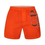 C.p. Company Eco-Chrome R Logo Badshorts Orange, Herr