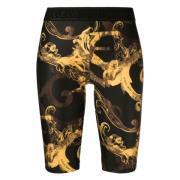 Versace Jeans Couture Barocco Print Casual Cykelshorts Svart Black, Da...