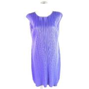 Issey Miyake Pre-owned Pre-owned Plast klnningar Purple, Dam