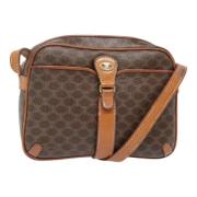 Celine Vintage Pre-owned Canvas axelremsvskor Brown, Dam