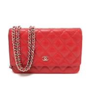 Chanel Vintage Pre-owned Laeder chanel-vskor Red, Dam