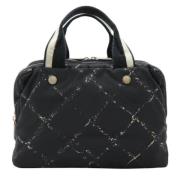 Chanel Vintage Pre-owned Tyg totevskor Black, Dam