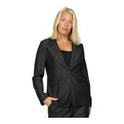 2-Biz Klassisk Svart Blazer Denise.Au24 Black, Dam