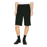 Comme des Garçons Knappdekorerade Ull Shorts Black, Herr