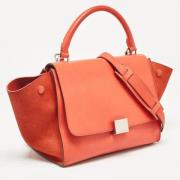 Celine Vintage Pre-owned Laeder handvskor Orange, Dam