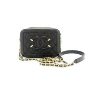 Chanel Vintage Pre-owned Laeder chanel-vskor Black, Dam