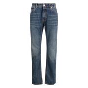 Etro Blå Elegant Straight Jeans Blue, Herr