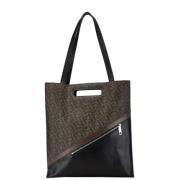 Fendi Vintage Pre-owned Canvas handvskor Black, Dam