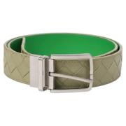 Bottega Veneta Vintage Pre-owned Laeder skrp Green, Herr