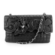 Chanel Vintage Pre-owned Laeder axelremsvskor Black, Dam