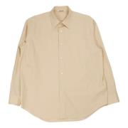 Auralee Mjuk Beige Twill Skjorta Beige, Herr