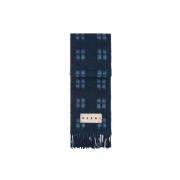 Marni Blå broderad logoscarf Blue, Herr