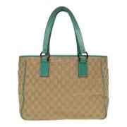 Gucci Vintage Pre-owned Canvas gucci-vskor Beige, Dam