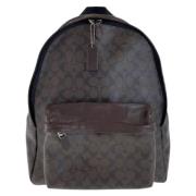 Coach Pre-owned Pre-owned Canvas ryggsckar Brown, Herr