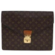 Louis Vuitton Vintage Pre-owned Canvas portfljer Brown, Herr