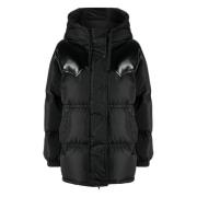 Stand Studio Svart Puffer & Down Jacka Black, Dam