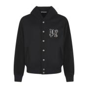 Palm Angels Varsity Hooded Jacket Vertigo Style Black, Herr