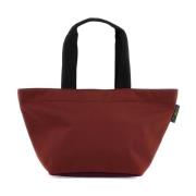 Hervé Chapelier Färgblock Nylon Toteväska Red, Dam