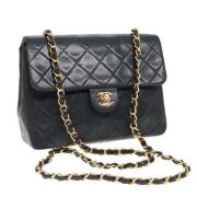 Chanel Vintage Pre-owned Laeder axelremsvskor Black, Dam