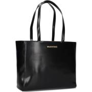 Valentino by Mario Valentino Svart Shopper Väska för Stiliga Kvinnor B...