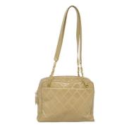 Chanel Vintage Pre-owned Laeder axelremsvskor Beige, Dam