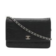 Chanel Vintage Pre-owned Laeder chanel-vskor Black, Dam